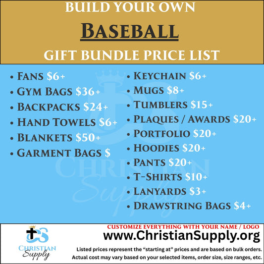 Baseball Gift Bundle | Custom Team Apparel and Keepsakes for Players and Coaches