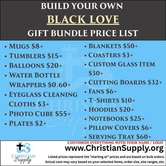 Black Love Gift Bundle | Personalized Keepsakes and Decor for Couples and Celebrations