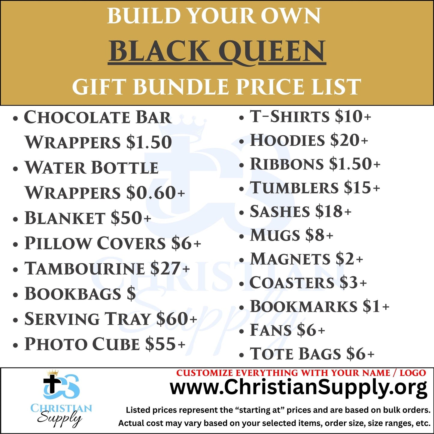 black queen gift bundle | personalized empowerment gifts for women