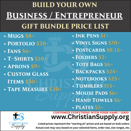 Custom Business and Entrepreneur Gift Bundle | Personalized Tools and Branding Gifts for Small Business Owners