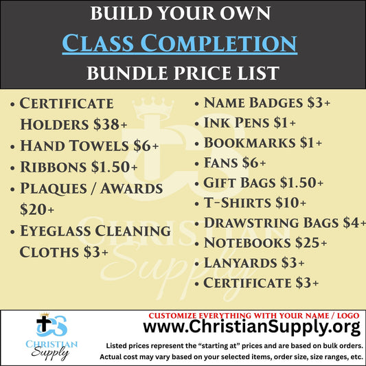 Class Completion Gift Bundle | Custom Awards, Certificates & Keepsakes for End-of-Class Celebrations