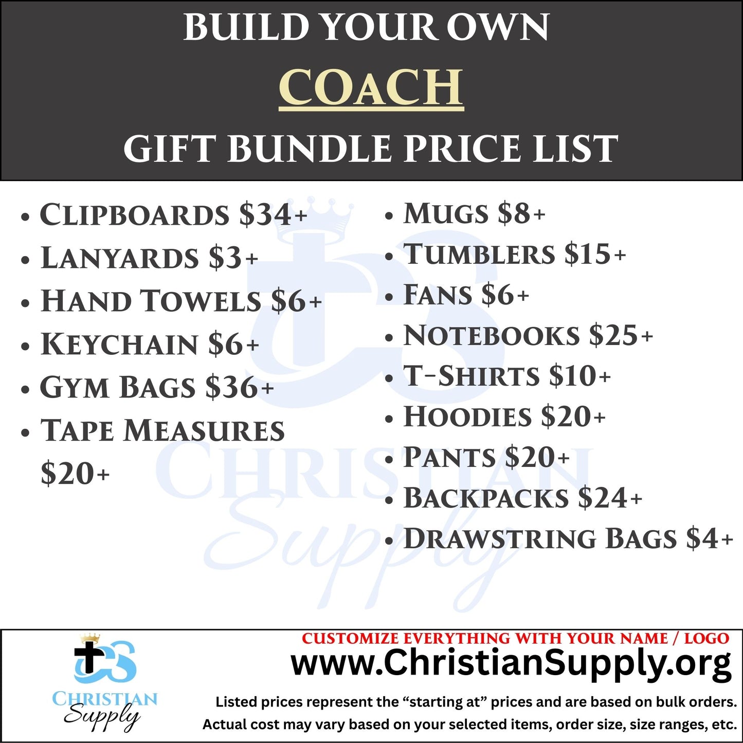 coach gift bundle | custom team apparel and accessories for sports leaders & trainers