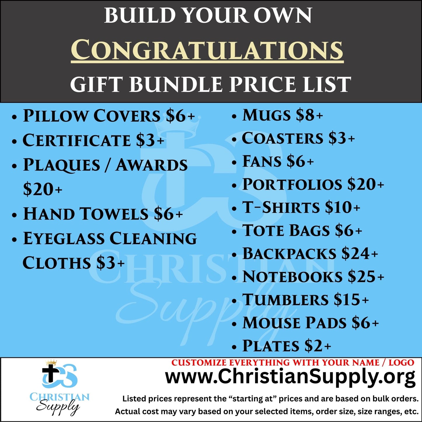 custom congratulations gift bundle | personalized awards and celebration items for milestones and achievements