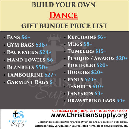 Dance Gift Bundle | Custom Apparel and Personalized Keepsakes for Dancers and Teams