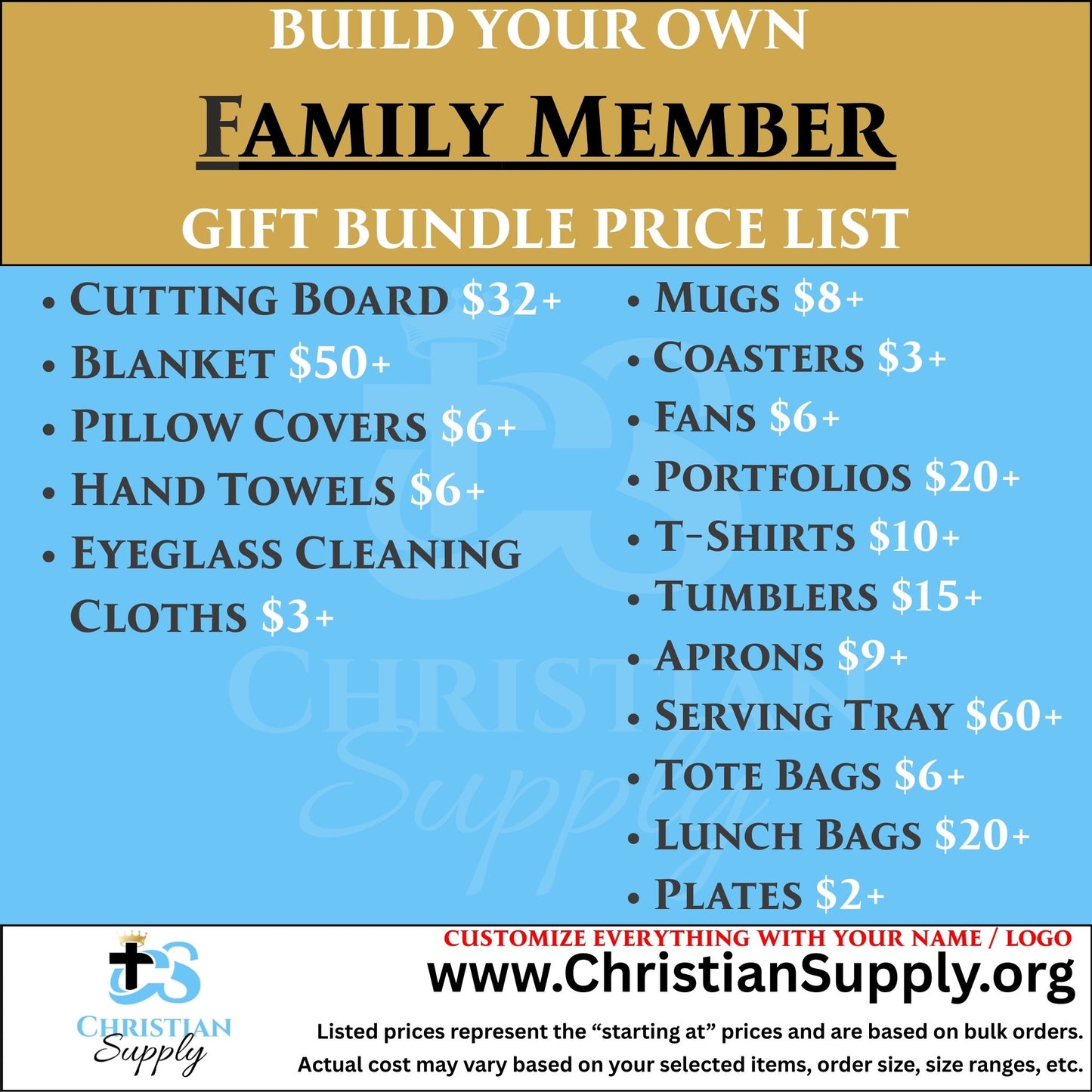 custom family member gift bundle | personalized christian keepsakes and comfort gifts for loved ones