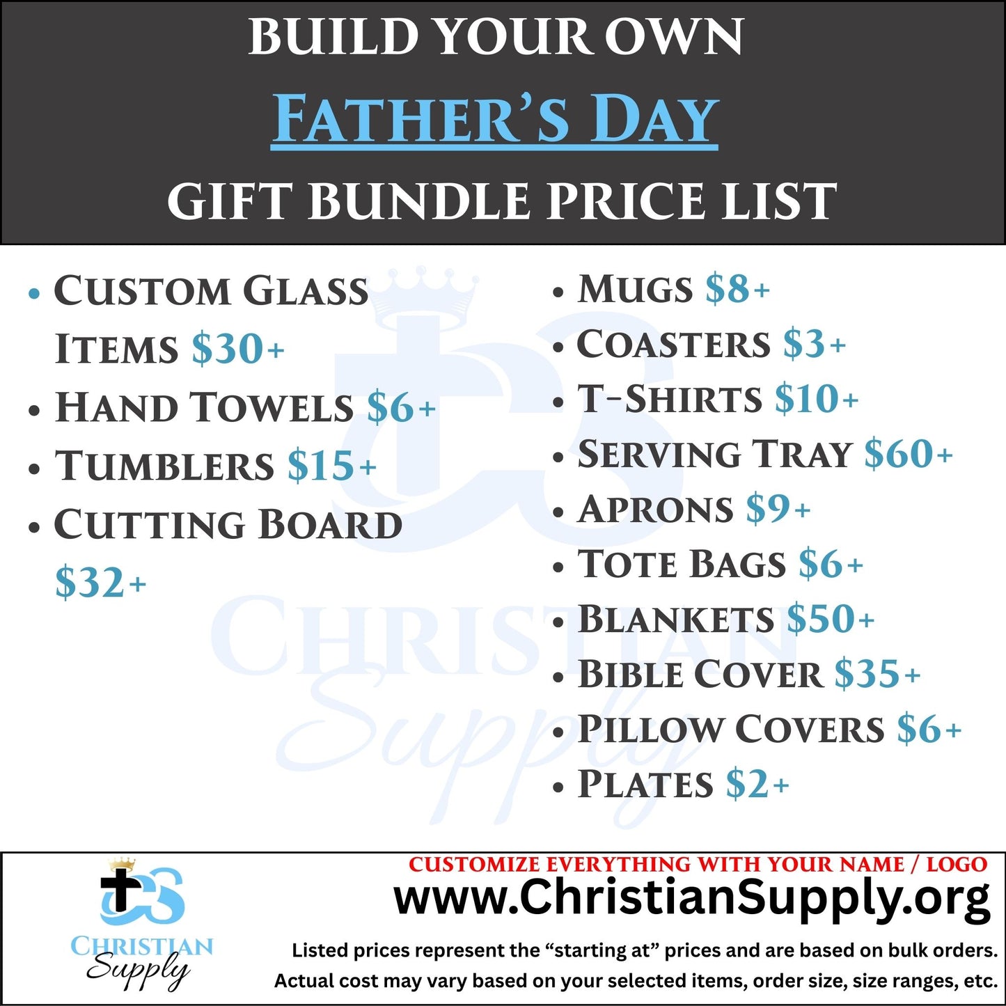 custom father’s day gift bundle | personalized christian gifts for dads and father figures