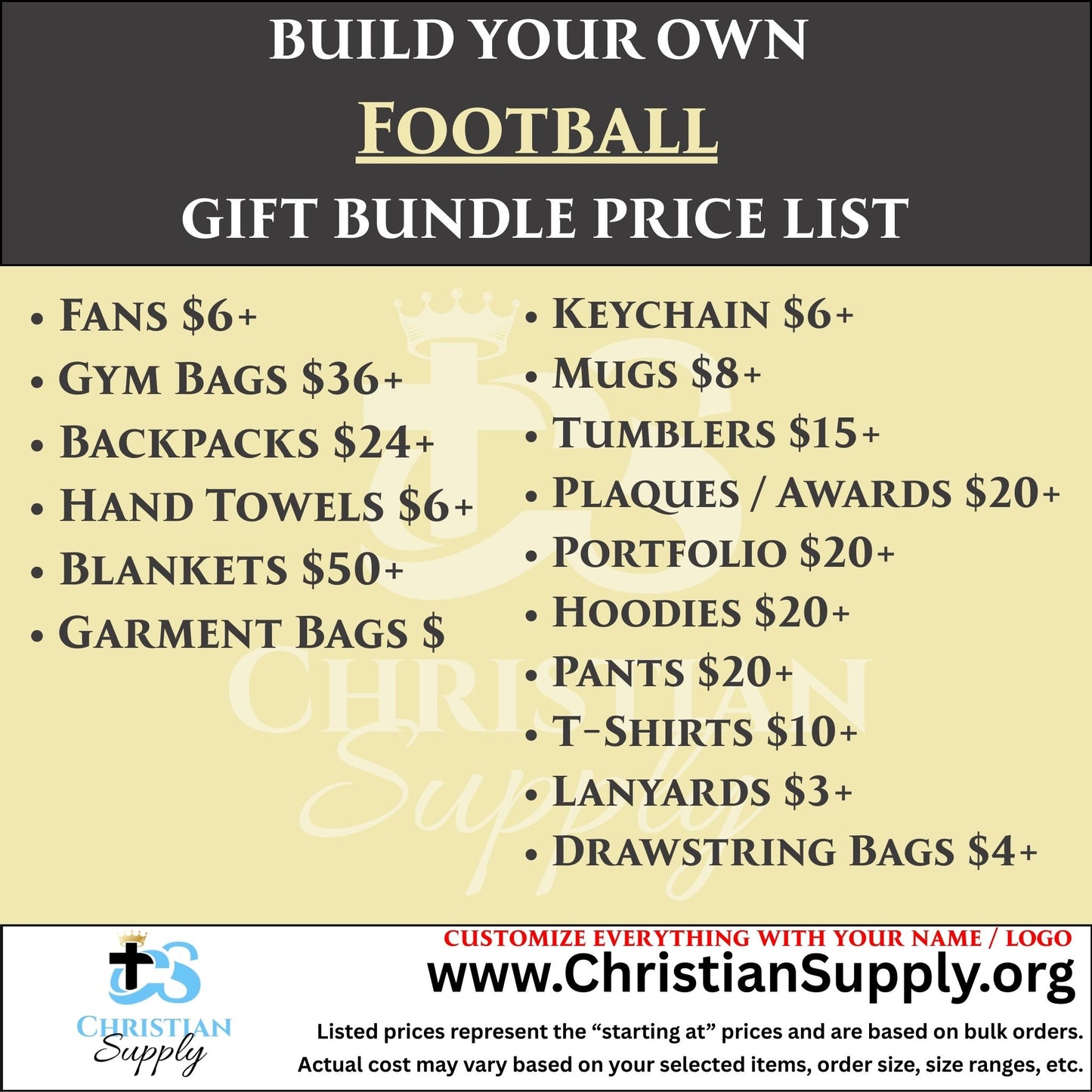 football gift bundle | personalized team apparel and coach awards for sports events