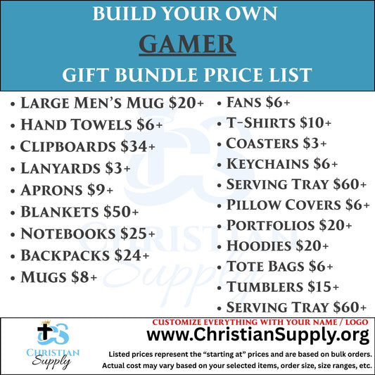 Gamer Gift Bundle | Custom Gaming Accessories and Personalized Merch for Players and Streamers