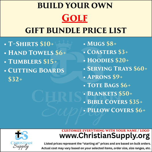 Golf Gift Bundle | Personalized Towels, Apparel, and Keepsakes for Golfers and Tournaments
