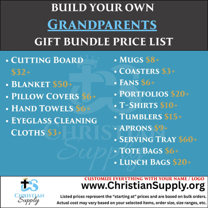 Grandparents Gift Bundle | Custom Keepsake Gifts for Grandma and Grandpa