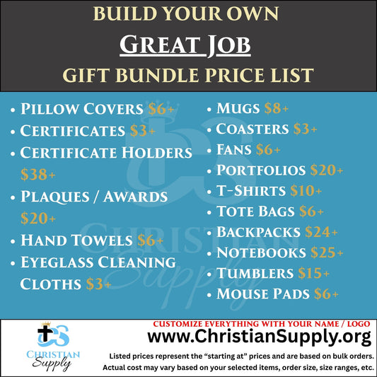 Custom Great Job Gift Bundle | Personalized Recognition and Encouragement Set for Team Members and Volunteers