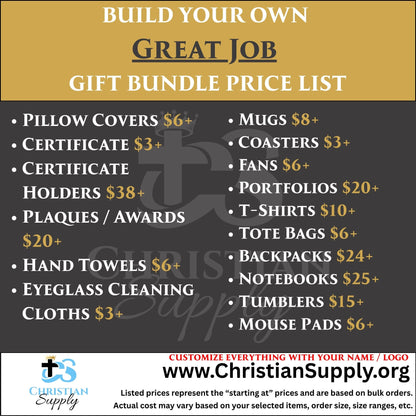 Great Job Gift Bundle | Custom Appreciation Gifts for Achievements and Recognition