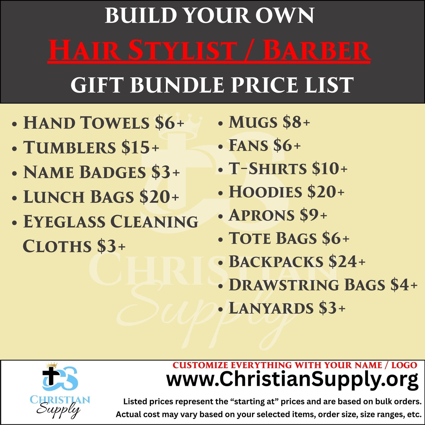 custom hair stylist and barber gift bundle | personalized salon and barber shop gifts for professionals