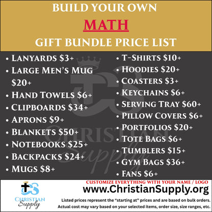 Math Gift Bundle | Custom Gifts for Teachers, Students, and Math Lovers
