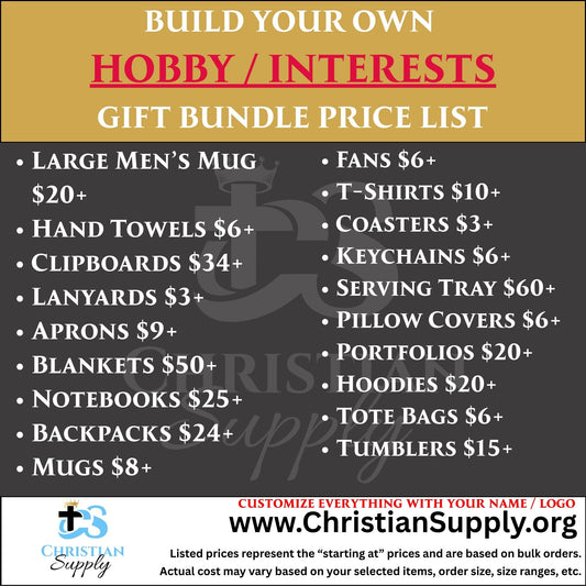 Hobby and Interests Gift Bundle | Custom Keepsakes for Artists, Creators, and Collectors