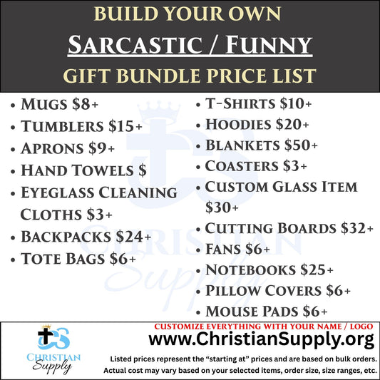 Sarcastic and Funny Gift Bundle | Personalized Humor Gifts for Birthdays, Coworkers, and More