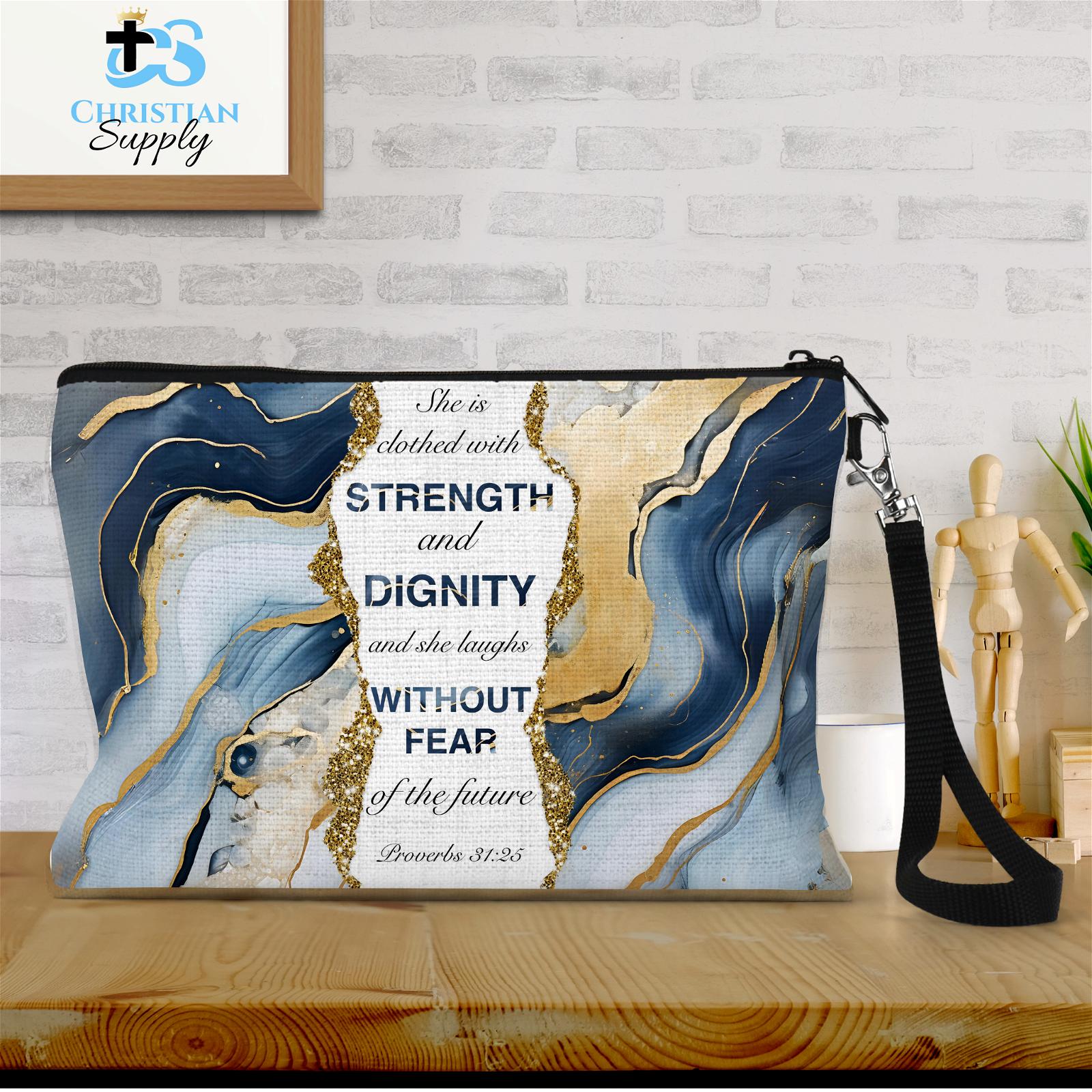She is Clothed in Strength and Dignity 4 Wristlet - Christian Supply