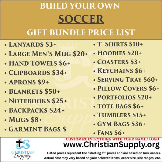 Soccer Gift Bundle | Personalized Apparel and Custom Team Keepsakes for Players and Coaches