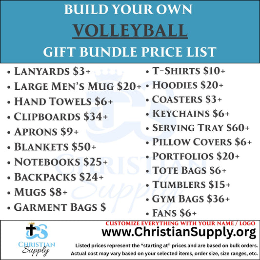Volleyball Gift Bundle | Custom Apparel and Personalized Keepsakes for Players and Teams