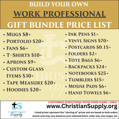 Work Professional Gift Bundle | Personalized Office and Appreciation Gifts for Colleagues and Clients