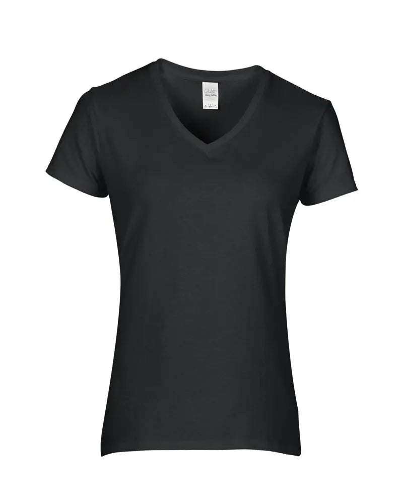 v-neck t-shirts - black / s