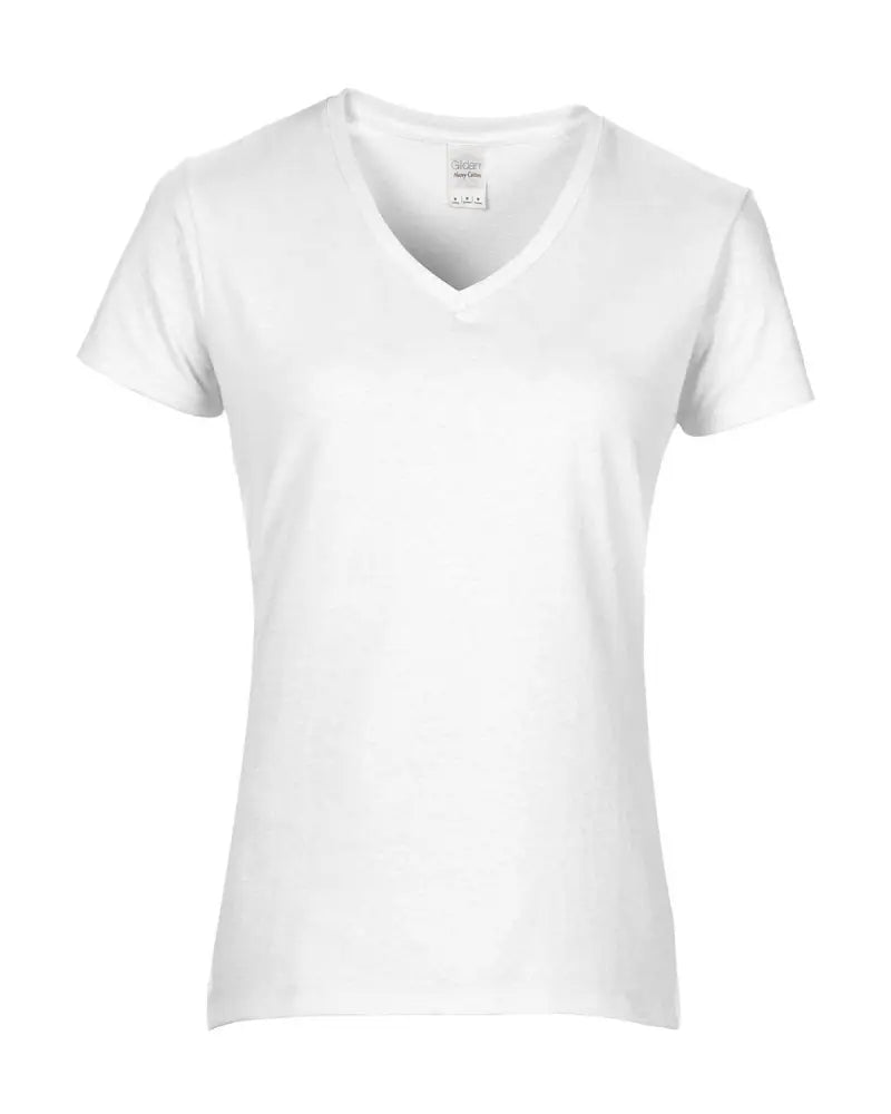 v-neck t-shirts - white / s